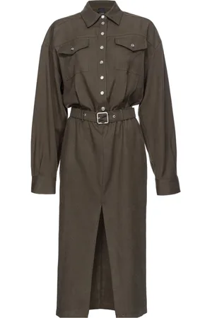 Pinko Utility-style lyocell shirtdress