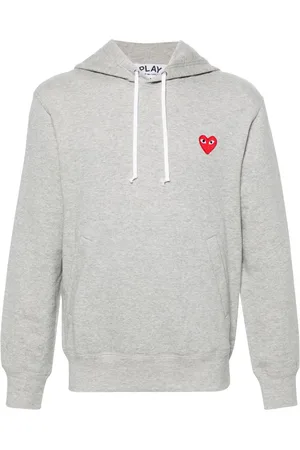 Comme des Garçons Heart-motif cotton hoodie