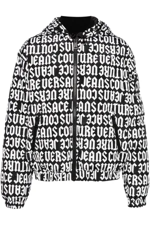 VERSACE Reversible hooded puffer jacket