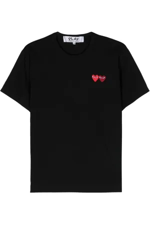 Comme des Garçons Heart-patch cotton T-shirt