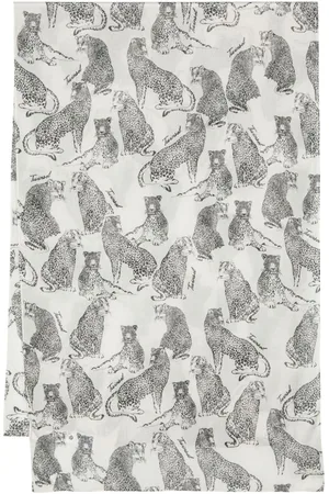 Twin-Set Jaguars-print scarf