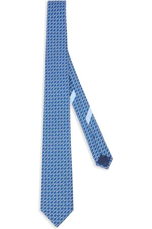 Salvatore Ferragamo Gancini-print silk tie