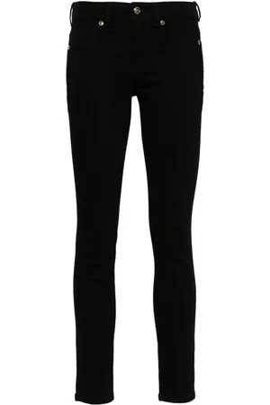 VERSACE Logo-plaque skinny jeans