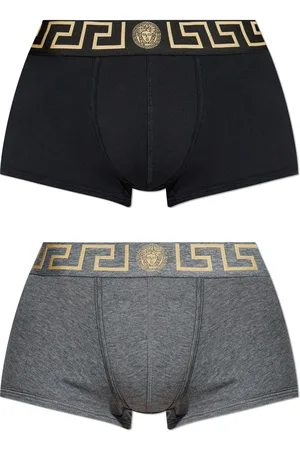 VERSACE Logo cotton boxer briefs (pack of two)