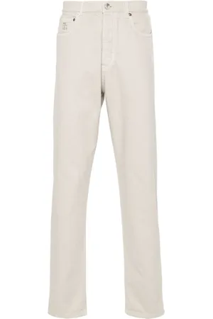 Brunello Cucinelli Mid-rise tapered jeans