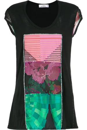 AMIR SLAMA Panels beaded blouse