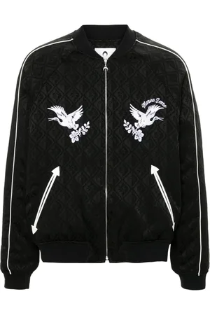 Marine Serre Moon Diamant jacquard bomber jacket