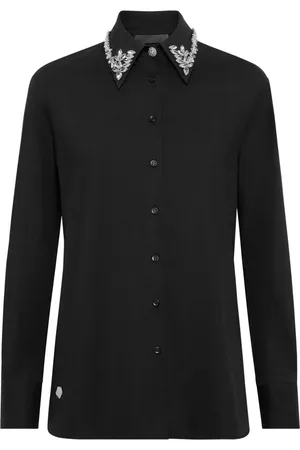 Philipp Plein Crystal-embellished cotton shirt