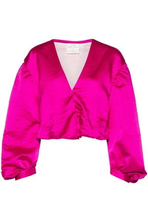 FORTE FORTE Cropped satin blouse