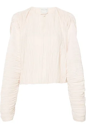 FORTE FORTE Long-sleeve pleated blouse