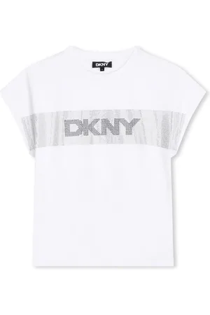 DKNY Crystal-embellished cotton T-shirt