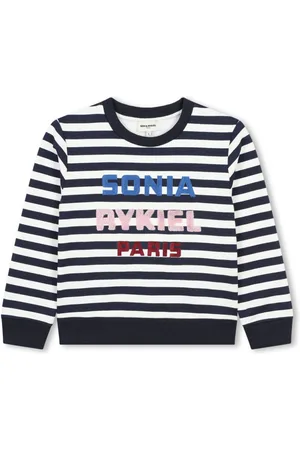 Sonia Rykiel Enfant Logo-lettering striped sweatshirt