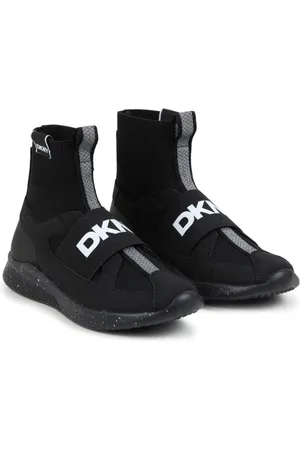 DKNY Logo-strap slip-on sneakers