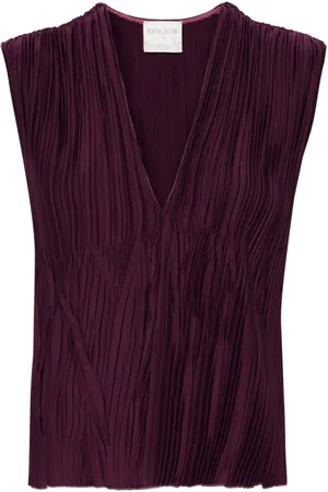FORTE FORTE Sleeveless pleated blouse