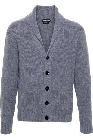 Tom Ford Shawl-collar ribbed cardigan