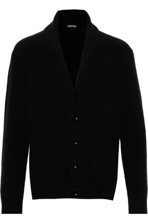 Tom Ford Shawl-collar ribbed cardigan