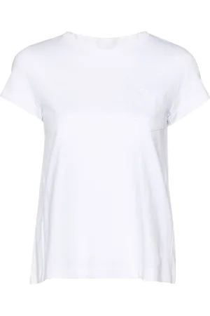 SACAI Knife-pleats crew-neck T-shirt