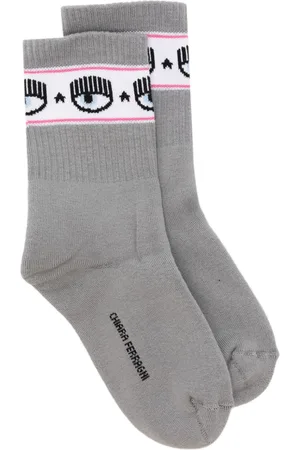 Chiara Ferragni Eye Star ribbed-ankle socks