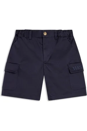 VERSACE Logo-embroidered shorts