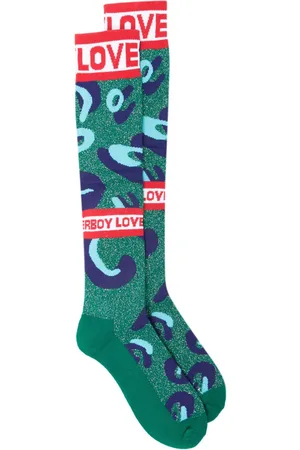 Charles Jeffrey Loverboy Monster lurex socks
