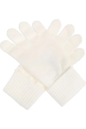 VERSACE Ribbed wool gloves