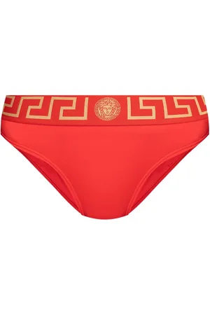 VERSACE Greca-detail bikini bottoms