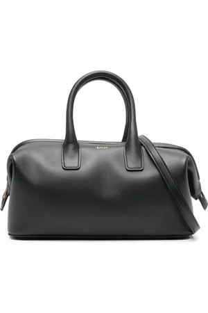 Bally Logo-stamp leather tote bag
