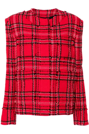 Msgm Checked tweed jacket