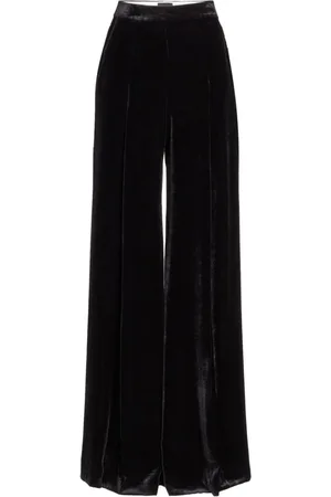 Giambattista Valli High-rise wide-leg velvet trousers