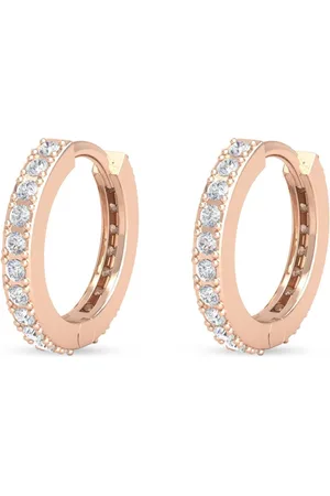 VEYNOU 14k recycled gold and diamond huggie earrings