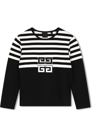 Givenchy 4G-appliqué striped T-shirt