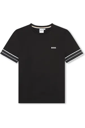 HUGO BOSS Herringbone-bands cotton T-shirt
