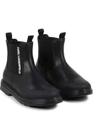 Karl Lagerfeld Side logo-print ankle boots