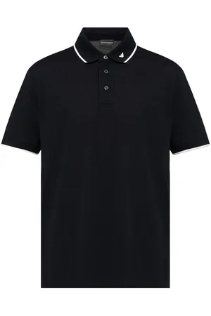 Emporio Armani Logo embroidered polo shirt