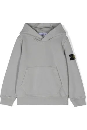 Stone Island Compass-badge cotton hoodie