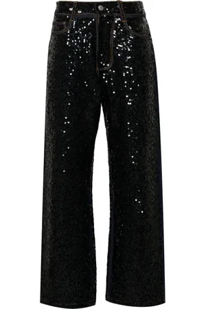 P.A.R.O.S.H. Guff sequin-embellished straight jeans