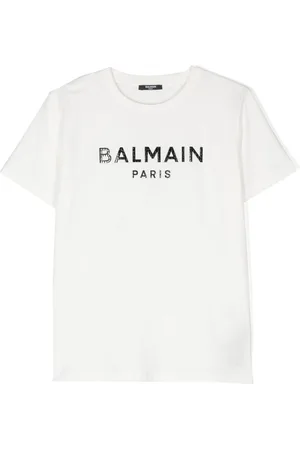 Balmain Logo-lettering cotton T-shirt