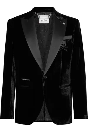 Philipp Plein Lord single-breasted velvet blazer