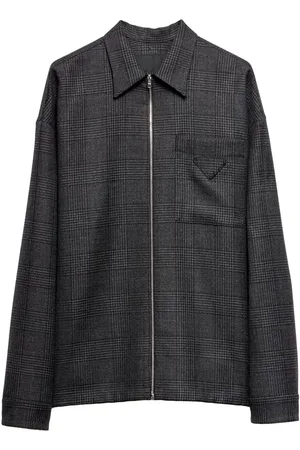 Prada Zip-fastening wool shirt
