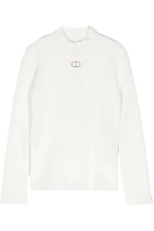 Twin-Set Logo-plaque ribbed T-shirt