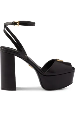 Prada 115mm leather platform sandals