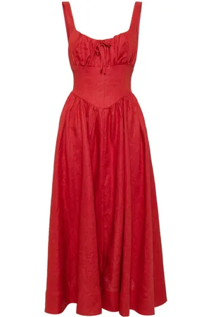 Reformation Balia linen midi dress