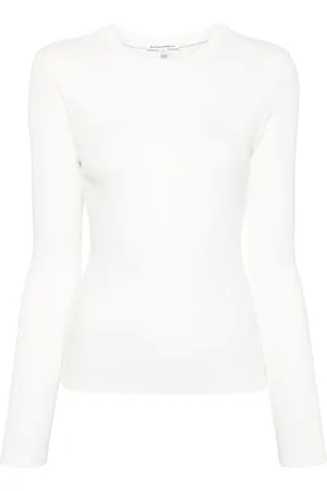 Reformation Davy ribbed-knit long-sleeve T-shirt