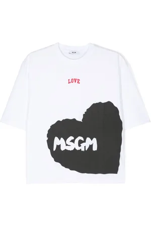 Msgm Logo-print cotton T-shirt