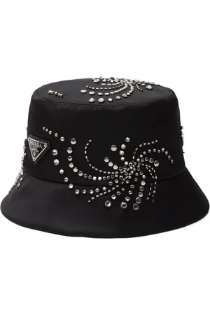 Prada Re-Nylon crystal-embellished bucket hat