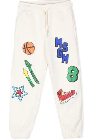Msgm Logo-print tapered trousers
