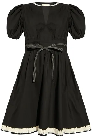 ULLA JOHNSON Tied-waist mini dress