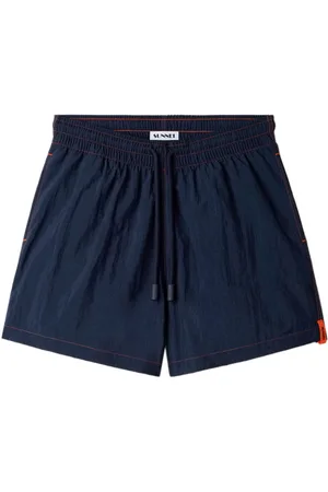 SUNNEI Contrast-stitch swim shorts