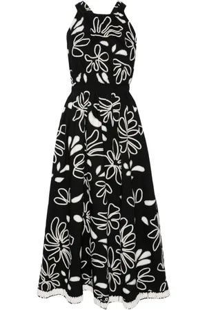 ULLA JOHNSON Viola floral-embroidery dress