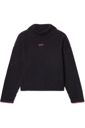 OFF-WHITE Off Stamp ribbed-knit jumper